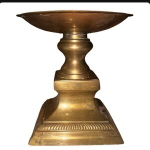 Large brass candle holder